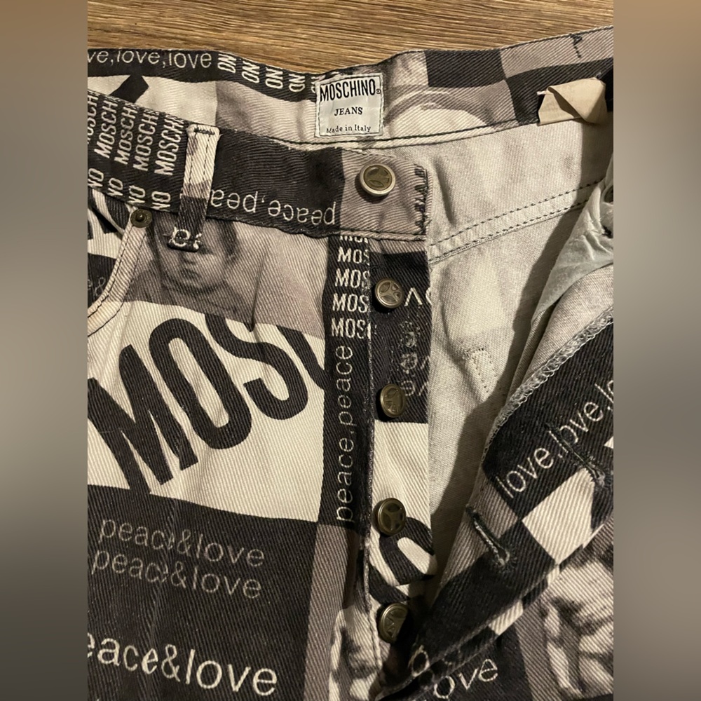 Rare Vintage 90s Moschino Denim Jeans - Picture 7 of 10
